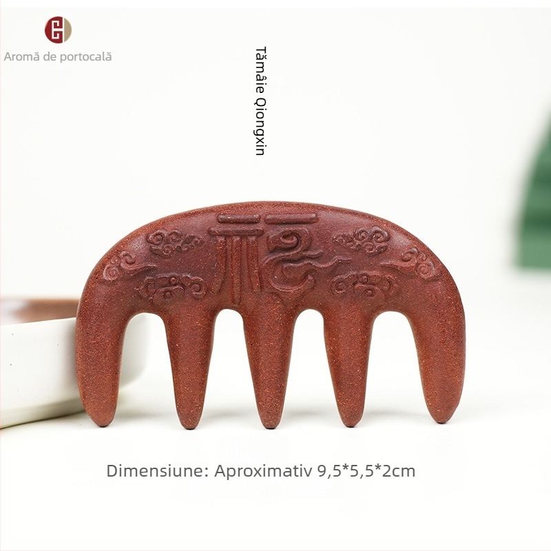 Pieptene cu plante Polygonum multiflorum, Unisex, realizat manual cu proces semi-manual și semi-mecanic, ambalaj individual