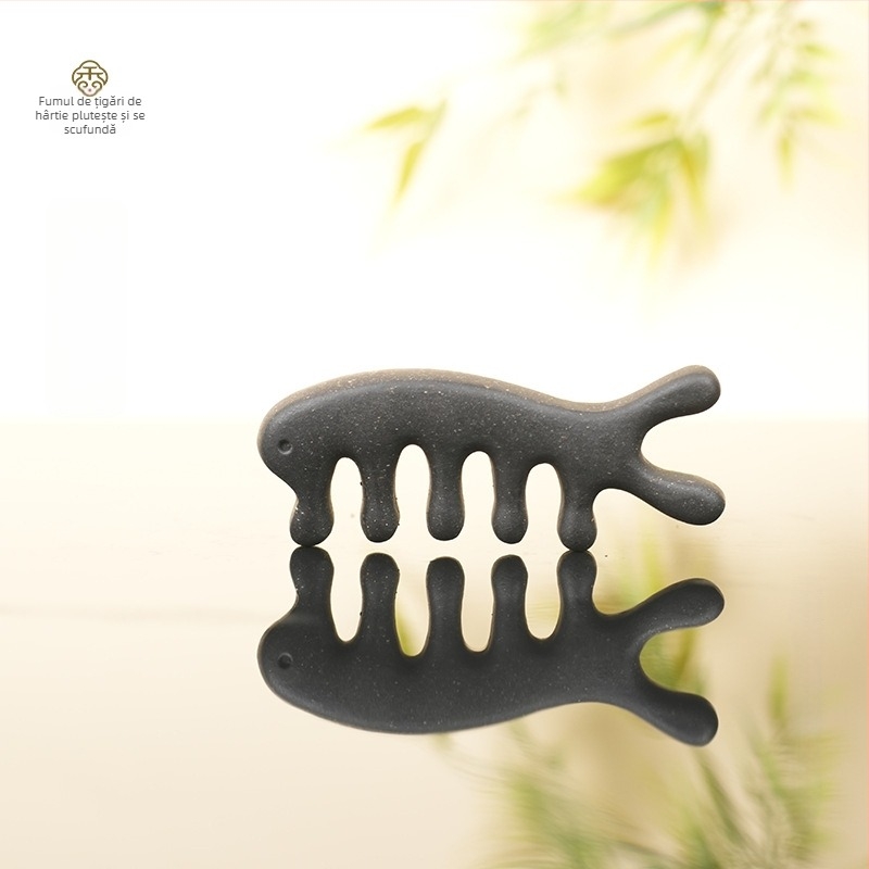 Pieptene cu plante Polygonum multiflorum, Unisex, realizat manual cu proces semi-manual și semi-mecanic, ambalaj individual