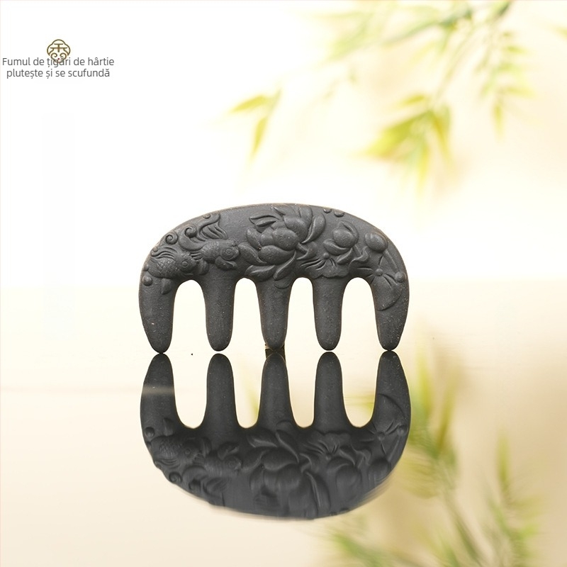 Pieptene cu plante Polygonum multiflorum, Unisex, realizat manual cu proces semi-manual și semi-mecanic, ambalaj individual