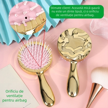 Pieptene Mingxiang cu pernă de aer, din plastic, 45 g, pentru uz zilnic