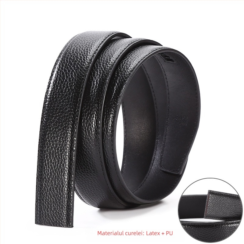 Curea de bărbați cu cataramă automată, PU imitatie; Brand Yiwu waist color leather goods; Personalizare: Da; Stil: business all-match; Potrivit pentru exterior.