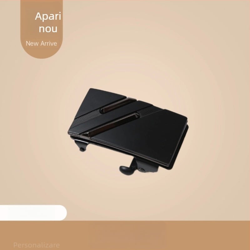 Catarama automată pentru bărbați, aliaj, formă dreptunghiulară, model cu litere, personalizabil