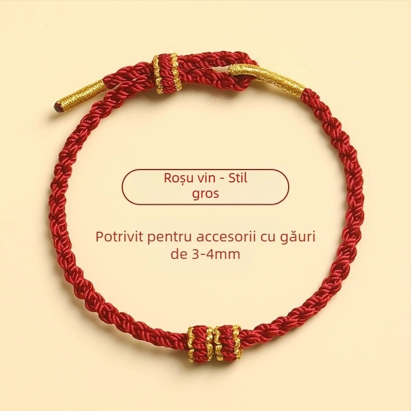 Brățară din șnur împletit, stil etnic, unisex, realizată manual, ambalaj individual, lansare în primăvara 2024