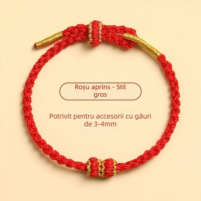 Brățară din șnur împletit, stil etnic, unisex, realizată manual, ambalaj individual, lansare în primăvara 2024