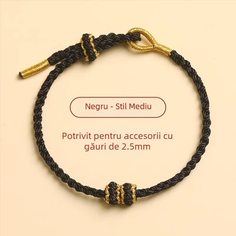 Brățară din șnur împletit, stil etnic, unisex, realizată manual, ambalaj individual, lansare în primăvara 2024