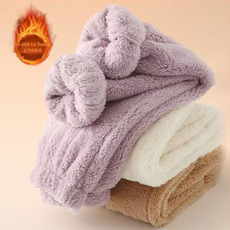 Pantaloni de pijama calzi pentru copii, pentru acasă — catifea corală, poliester 100%, prelucrat prin periere, pentru copii 3–8 ani, iarnă