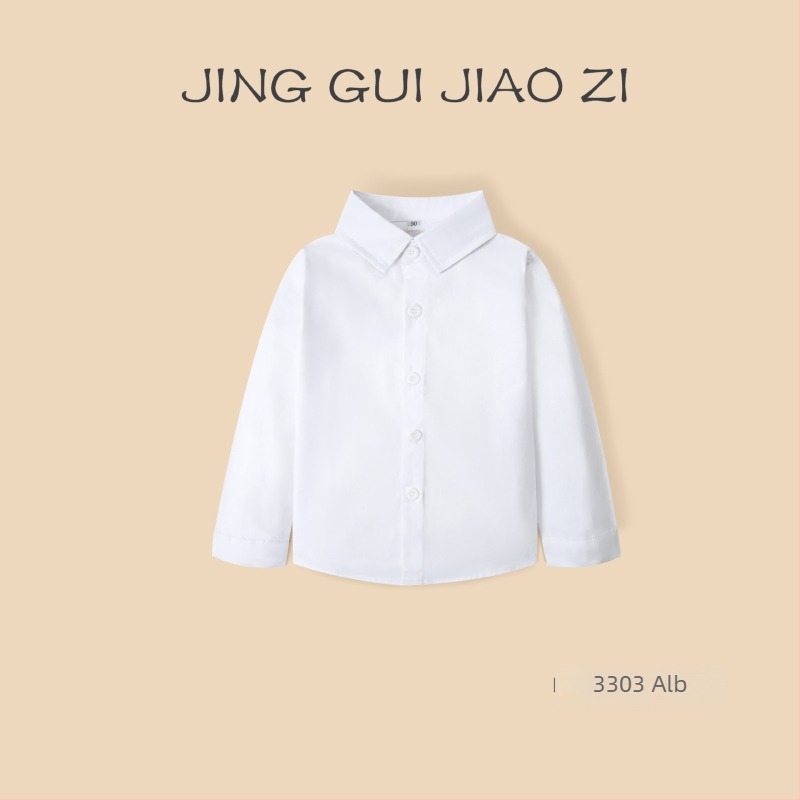 Cămașă pentru copii, băieți, cu mânecă lungă, din bumbac, dungată, guler tip lapel, 100% bumbac, țesătură moale, pentru primăvară și toamnă, vârsta 3–8 ani