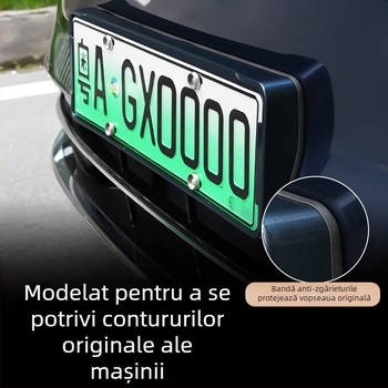 Rama plăcii Wenjie M8 (versiune îmbunătățită) – plastic, cadru cu margine integrala, compatibil cu 25 modele Wenjie M8