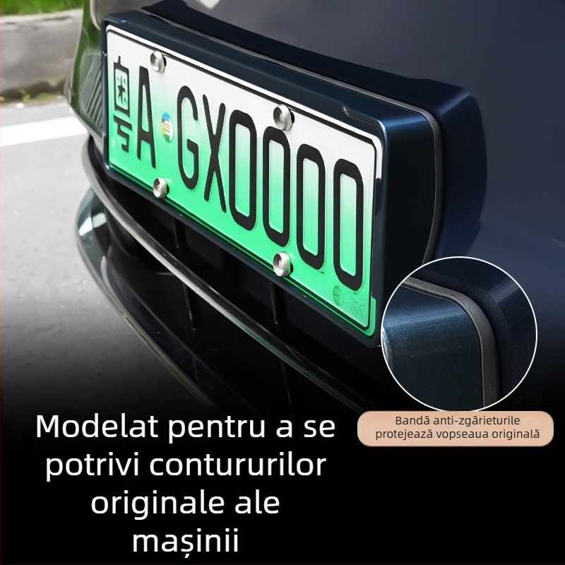 Rama plăcii Wenjie M8 (versiune îmbunătățită) – plastic, cadru cu margine integrala, compatibil cu 25 modele Wenjie M8