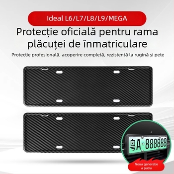 Ramă de plăcuță de înmatriculare Ideal L6-L9, din plastic, montaj adaptiv