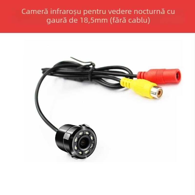 Cameră auto universală 12V, vedere nocturnă infraroșu, impermeabilă, monitorizare imagine la mers înapoi