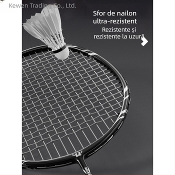 Rachetă de badminton – Kewen, cadru din fibră de carbon, greutate 75–79 g, grosime mâner G-3, duritate moderată