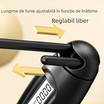 Sfoară de sărit cu numărătoare pentru adulți, utilizare dublă, din PVC pentru antrenament acasă