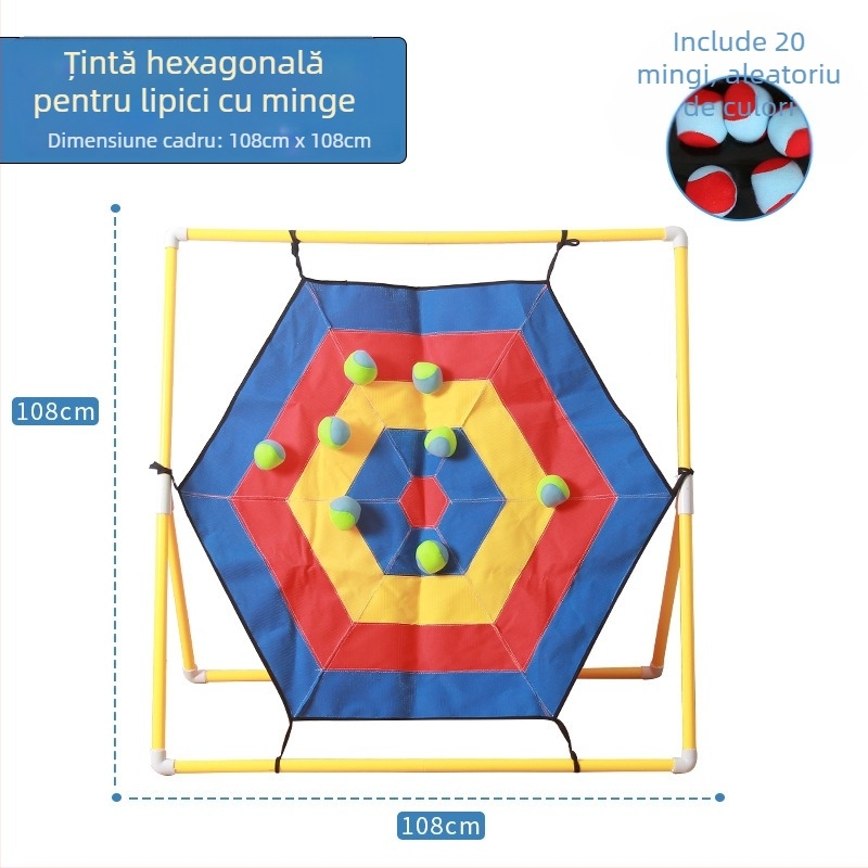 Disc țintă pentru aruncarea sacilor de nisip cu plasă — jucărie pentru integrare senzorială pentru grădiniță, echipament outdoor pentru activități fizice 4–6 ani