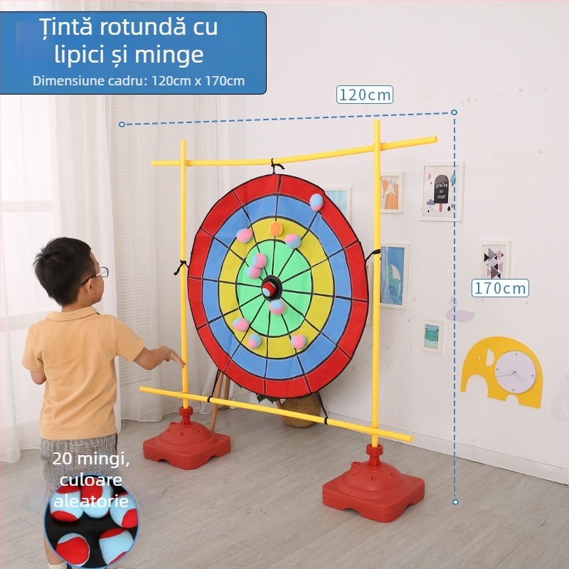 Disc țintă pentru aruncarea sacilor de nisip cu plasă — jucărie pentru integrare senzorială pentru grădiniță, echipament outdoor pentru activități fizice 4–6 ani