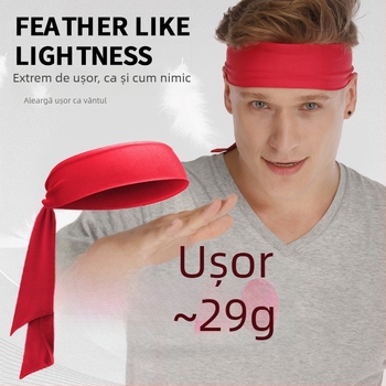 Bandă unisex pentru tenis cu curea reglabilă, poliester, absorbantă a transpirației, pentru sporturi în aer liber