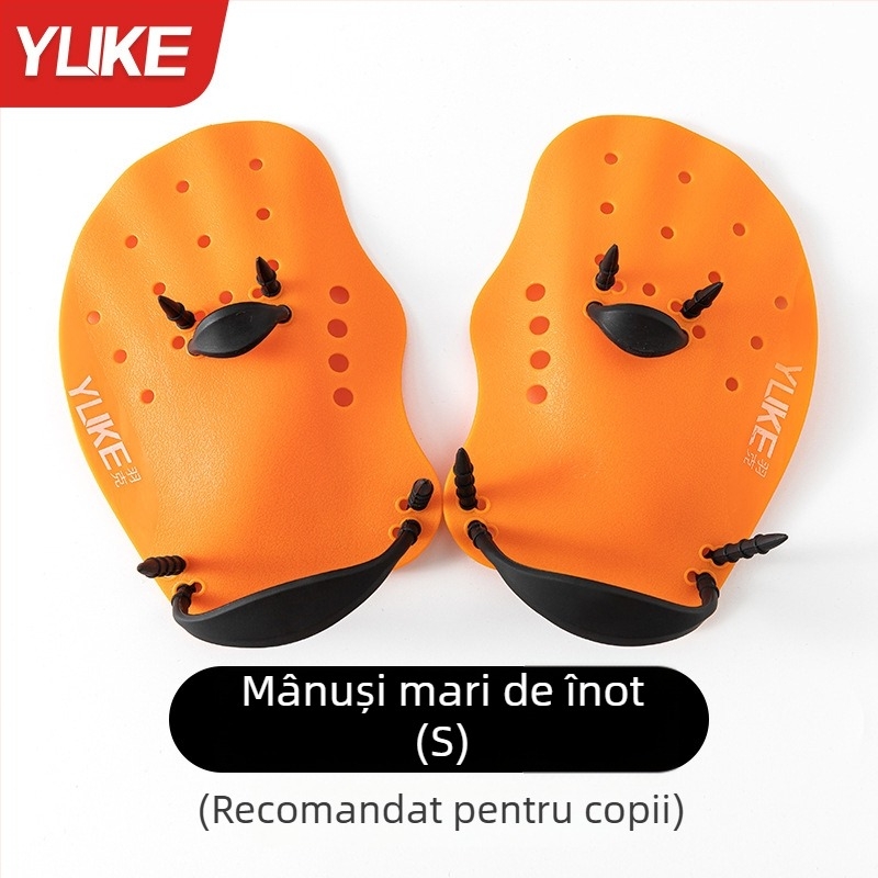 Feather ajutor de înot cu mână — PP silicon, mănuși/palete de înot, antrenament pentru adulți și copii