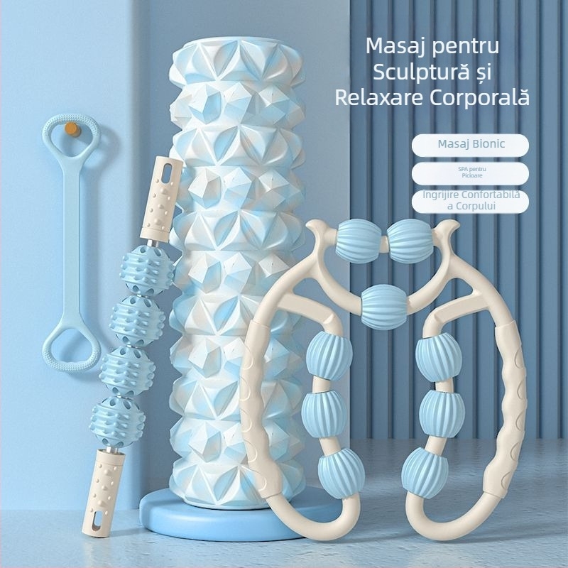 Rulou de spumă pentru yoga – coloană, masaj pentru gambe, marcă Unique, material PP, import: Nu