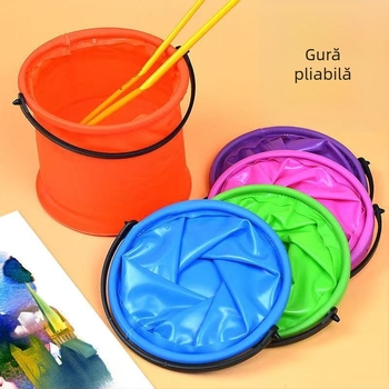 Găleată de pescuit pliabilă pentru copii – compactă, portabilă, din stofă Oxford (Material: Plastic; Origine: Continent; Categorie: Jucării peste 14 ani; Vârstă: 15–35)