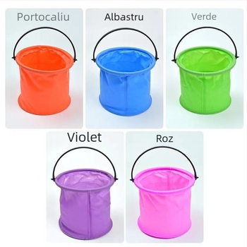 Găleată de pescuit pliabilă pentru copii – compactă, portabilă, din stofă Oxford (Material: Plastic; Origine: Continent; Categorie: Jucării peste 14 ani; Vârstă: 15–35)