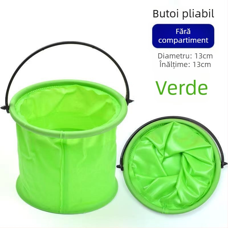 Găleată de pescuit pliabilă pentru copii – compactă, portabilă, din stofă Oxford (Material: Plastic; Origine: Continent; Categorie: Jucării peste 14 ani; Vârstă: 15–35)