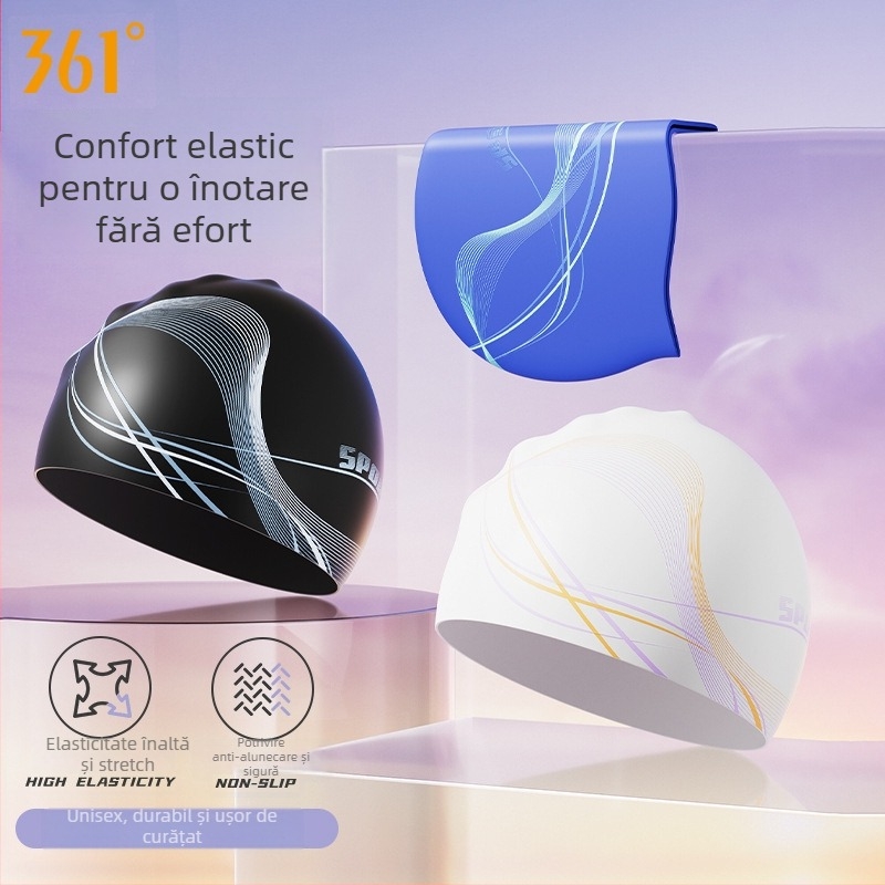 Șapcă de înot din silicon, 361, pentru adulți, unicolor