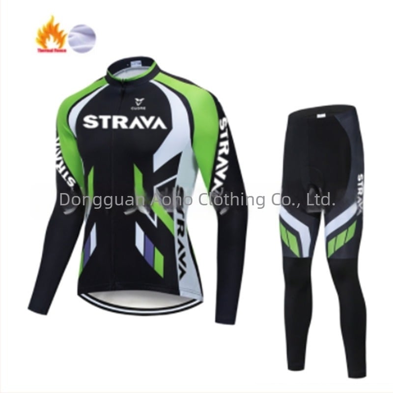 Pantaloni de ciclism cu bretele, căptuțiți cu fleece, calzi iarna, unisex