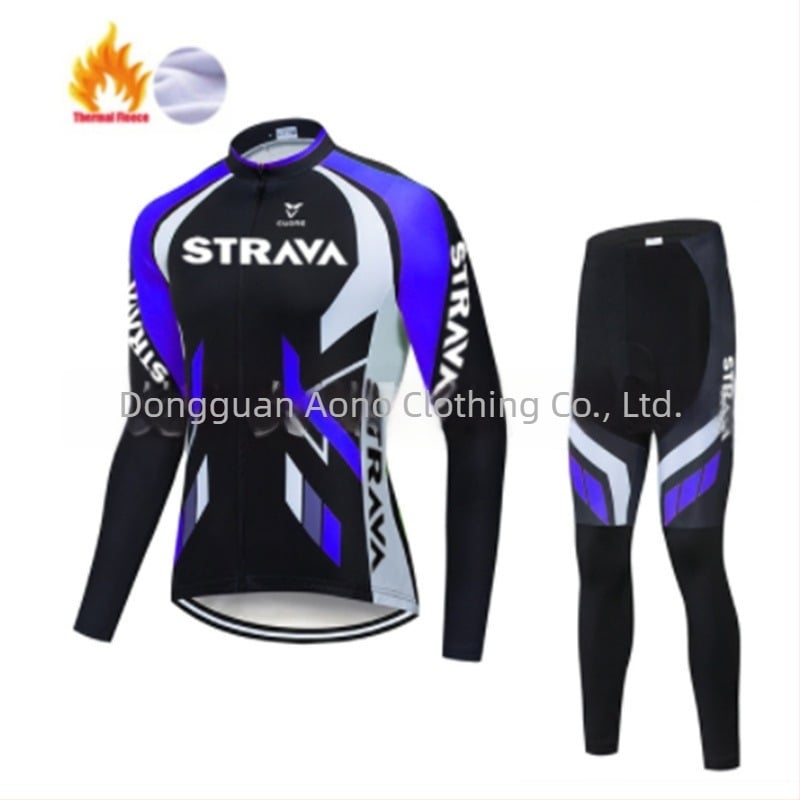 Pantaloni de ciclism cu bretele, căptuțiți cu fleece, calzi iarna, unisex