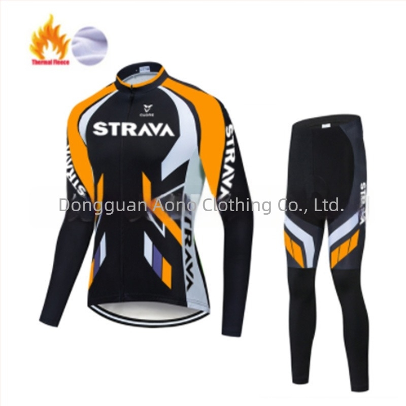 Pantaloni de ciclism cu bretele, căptuțiți cu fleece, calzi iarna, unisex