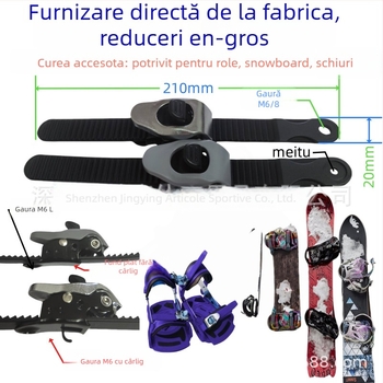 Accesorii pentru patine cu role: curea cu cataramă, curea dințată, cataramă pentru pantofi plați — Brand JINGYING, Sezon 2024-1