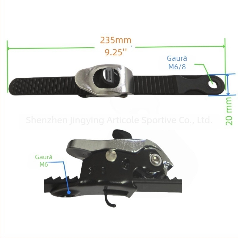 Accesorii pentru patine cu role: curea cu cataramă, curea dințată, cataramă pentru pantofi plați — Brand JINGYING, Sezon 2024-1