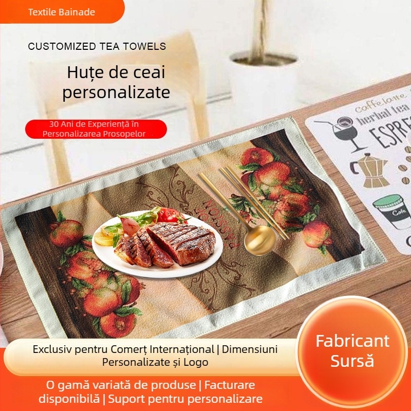 Prosop de bucătărie din microfibră, 210 g/m², imprimare cu logo disponibilă, personalizabilă