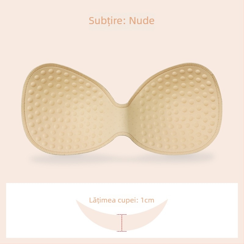 Pad de sân din burete, tip unic pentru sutien sport — fără cusături, gros, respirabil, evidențiază decolteul