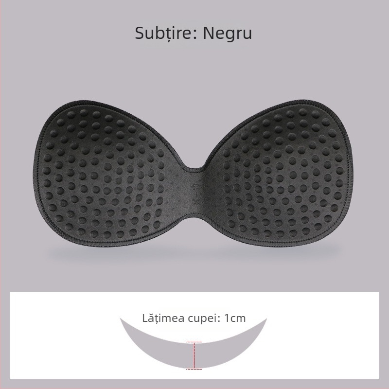 Pad de sân din burete, tip unic pentru sutien sport — fără cusături, gros, respirabil, evidențiază decolteul