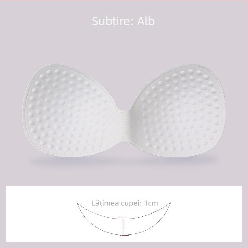 Pad de sân din burete, tip unic pentru sutien sport — fără cusături, gros, respirabil, evidențiază decolteul