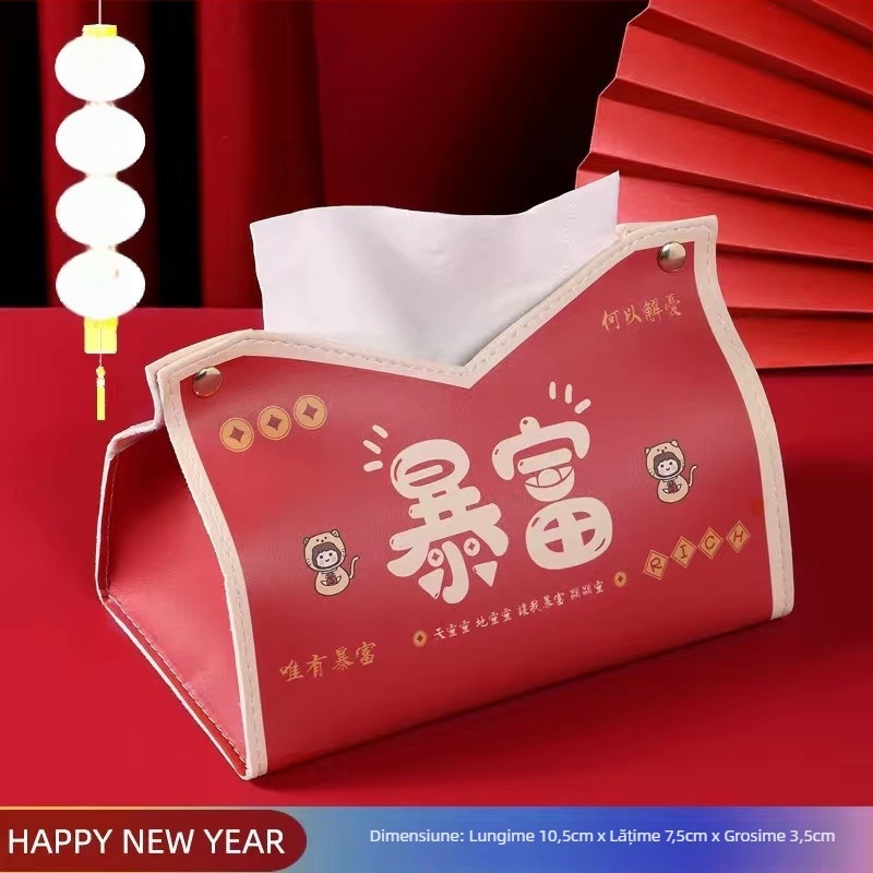 Cutie din piele pentru șervețele, model V-mouth, montaj pe blat, impermeabilă și multifuncțională (Material: Piele; Model: V-mouth; Montaj: pe blat; Caracteristici: Impermeabilă, Multifuncțională; Ambalaj: 500 buc)