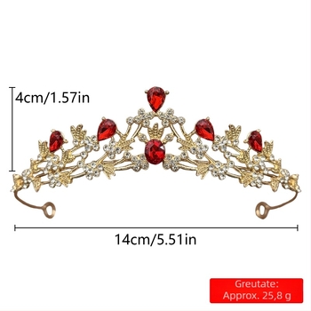 Diademă cu cristale pentru copii, coroană pentru spectacole și aniversări, aliaj, rhinestones, electroplating, formă de coroană, unisex modă