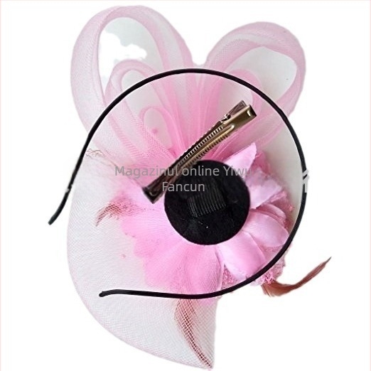 Piesă de păr pentru mireasă cu pene, stil coreean, lucrat manual, personalizabil, clips pentru păr