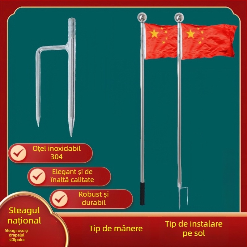 Stâlp telescopic pentru felinare de agățat, exterior, lampion în formă de Winter Melon, serigrafie Silk Screen, Stil Chinez Nou