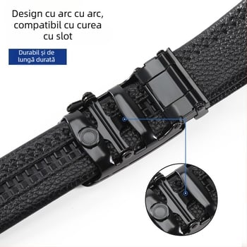 Cataramă automată pentru curea, din fier, în formă de elipsă, cu model animal, stil casual