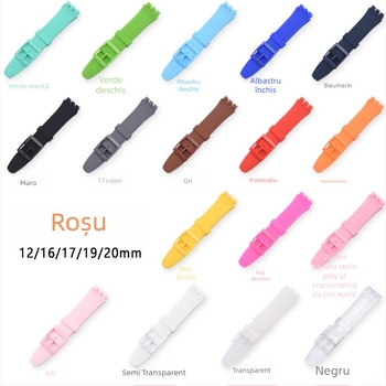 Curea din silicon pentru Swatch ceas | Brand Cheung Kei | Origine: Shenzhen | Lansare: Iarna 2023 | Stil: feminin, desene animate, drăguț, dulce, preppy