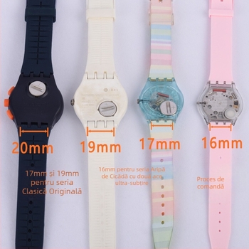 Curea din silicon pentru Swatch ceas | Brand Cheung Kei | Origine: Shenzhen | Lansare: Iarna 2023 | Stil: feminin, desene animate, drăguț, dulce, preppy