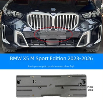 Suport placuta de înmatriculare pentru BMW X5 G05 – față și spate, din plastic, modelul 0110, Xin Yicheng