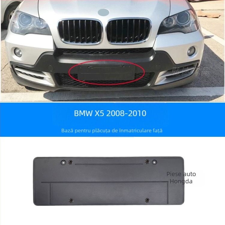 Suport placuta de înmatriculare pentru BMW X5 G05 – față și spate, din plastic, modelul 0110, Xin Yicheng
