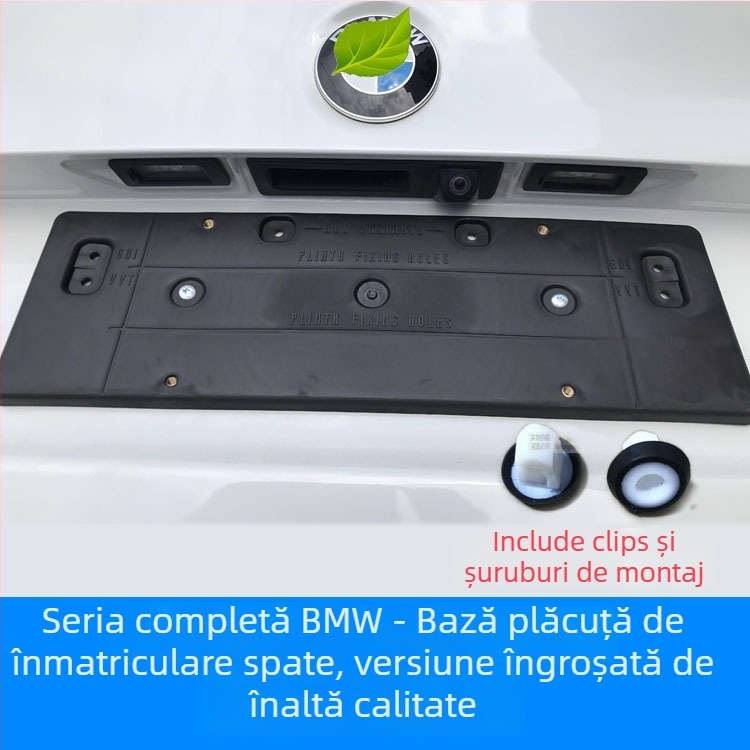 Suport placuta de înmatriculare pentru BMW X5 G05 – față și spate, din plastic, modelul 0110, Xin Yicheng