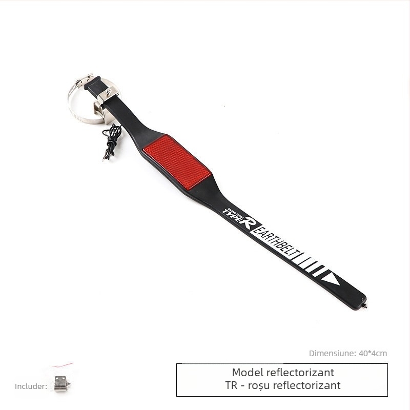 Thousand Miles Bandă de împământare anti-statice pentru autoturism, pentru țeava de eșapament, cu lanț de agățare – Accesorii eliminator