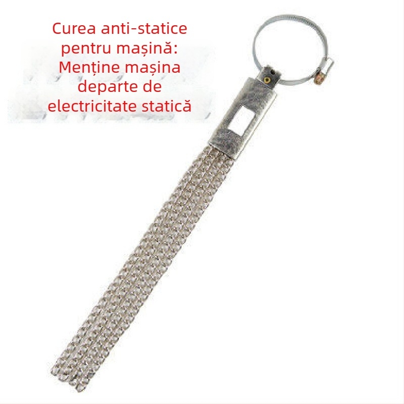 Thousand Miles Bandă de împământare anti-statice pentru autoturism, pentru țeava de eșapament, cu lanț de agățare – Accesorii eliminator