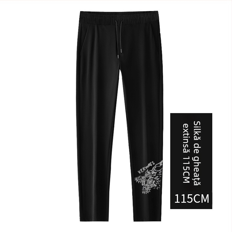 Pantaloni bărbați drepti, talie mediu-înaltă, 70% bumbac, stil minimalist