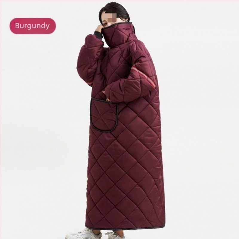 Geacă antivânt pentru vehicule electrice și motociclete, căptușită cu fleece, stil de iarnă, impermeabil pe ambele fețe