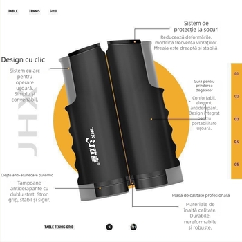 Ramă de plasă pentru tenis de masă – portabilă, plasă extensibilă, pentru interior și exterior, plasă centrală universală